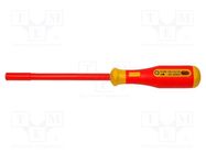 Screwdriver; insulated; 6-angles socket; HEX 4mm BERNSTEIN