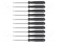 Kit: screwdrivers; slot; 10pcs. BERNSTEIN