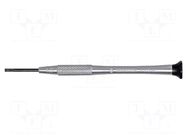 Screwdriver; precision; slot; 1.5x0.23mm; Blade length: 16mm BERNSTEIN