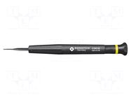 Screwdriver; precision; slot; 0.8x0.19mm; Blade length: 17mm BERNSTEIN