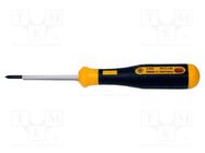 Screwdriver; Phillips; PH0; Blade length: 60mm; Overall len: 160mm BERNSTEIN