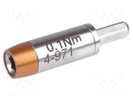 Adapter; max.0.1Nm; Kind: torque; Mounting: hexagonal 4mm BERNSTEIN