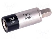 Adapter; max.1.2Nm; Kind: torque; Mounting: 1/4" BERNSTEIN