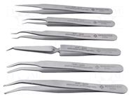 Tweezers-set; for precision works; 6pcs. BERNSTEIN