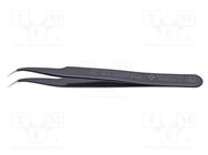 Tweezers; Blade tip shape: sharp; Tweezers len: 120mm; ESD BERNSTEIN