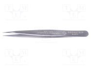 Tweezers; 85mm; Blade tip shape: sharp; universal BERNSTEIN