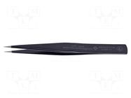 Tweezers; Blade tip shape: sharp; Tweezers len: 140mm; ESD BERNSTEIN