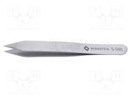 Tweezers; 90mm; Blades: wide; Blade tip shape: sharp; universal 