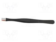 Tweezers; Blade tip shape: shovel; Tweezers len: 145mm; ESD BERNSTEIN