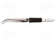 Tweezers; 160mm; Blades: curved; Blade tip shape: sharp; universal BERNSTEIN