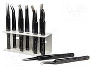 Kit: tweezers; for precision works; ESD; 11pcs. BERNSTEIN