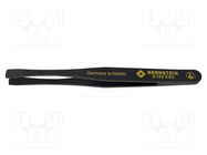Tweezers; Blade tip shape: shovel; Tweezers len: 120mm; ESD BERNSTEIN