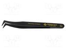 Tweezers; Blade tip shape: rounded; Tweezers len: 120mm; ESD BERNSTEIN