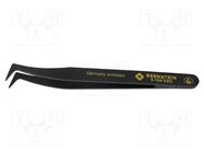 Tweezers; Blade tip shape: rounded; Tweezers len: 120mm; ESD BERNSTEIN