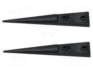 Spare part: tip; ESD; Type of tweezers: straight; 2pcs. BERNSTEIN