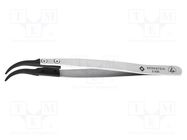 Tweezers; replaceable tips; Blade tip shape: rounded; ESD 