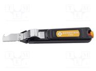 Stripping tool; Øcable: 4÷28mm; Wire: round; Tool length: 185mm 