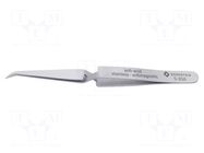 Tweezers; 125mm; Blades: curved; Blade tip shape: sharp; universal BERNSTEIN