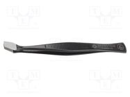 Tweezers; Blade tip shape: shovel; Tweezers len: 105mm; ESD BERNSTEIN