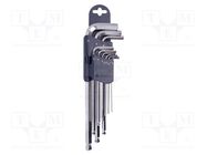 Wrenches set; hex key; 9pcs. BERNSTEIN