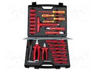 Kit: for assembly work; insulated; case; 24pcs. BERNSTEIN