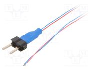 Blue; 25÷40mcd; 120°; Module: LED; Leads: lead x2; No.of diodes: 1 OPTOSUPPLY