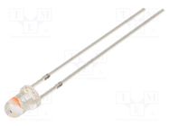 LED; 3mm; green/pink; 30°; Front: convex; 3.1÷3.6V; No.of term: 2 OPTOSUPPLY