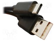 USB cable; USB 2.0,USB C; 1000mm; Communication: USB Riverdi