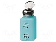 Cleanroom acces: dosing bottles; 177ml; blue (bright); ESD ANTISTAT