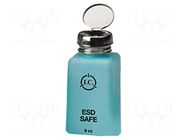 Cleanroom acces: dosing bottles; 236ml; blue (bright); ESD ANTISTAT
