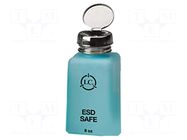 Cleanroom acces: dosing bottles; 236ml; blue (bright); ESD ANTISTAT