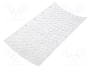 Self-adhesive foot; Ø: 6.4mm; H: 1.6mm; transparent; polyurethane KEYSTONE