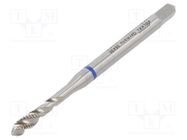 Tap; high speed steel cobalt HSS-E; M4; 0.7; 63mm; 3,4mm; ISO2/6H VÖLKEL