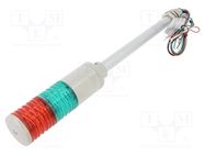 Signaller: signalling column; LED; red/green; 24VDC; IP44; ST45L QLIGHT