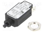 Circuit breaker; Urated: 240VAC; 48VDC; 0.7A; SPST; Poles: 1; screw SCHURTER