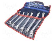 Wrench-set; box,bent; 6pcs. KING TONY