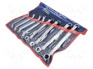 Wrench-set; box,bent; 8pcs. KING TONY