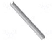 Profiles for LED modules; silver; 1m; GLAX MIKRO; aluminium GTV Poland