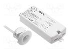 Touchless switch; white; with motion detector; 2m; 110÷240VAC GTV Poland