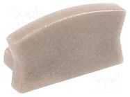 Cap for LED profiles; champagne; 10pcs. GTV Poland