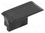 Cap for LED profiles; black; 10pcs. GTV Poland