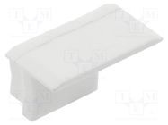 Cap for LED profiles; white; 10pcs. GTV Poland