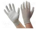 Protective gloves; ESD; S; beige ANTISTAT