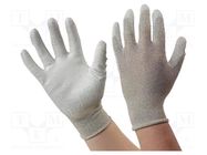 Protective gloves; ESD; L; beige ANTISTAT