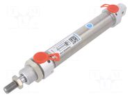 Round cylinder; Piston diam: 10mm; Piston stroke: 100mm; 1÷10bar PNEUMAT