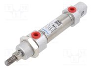 Round cylinder; Piston diam: 20mm; Piston stroke: 25mm; 1÷10bar PNEUMAT