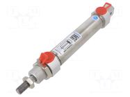 Round cylinder; Piston diam: 25mm; Piston stroke: 80mm; 1÷10bar PNEUMAT