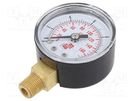Manometer; 0÷12bar; non-aggressive liquids,inert gases; 40mm PNEUMAT