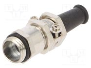 Cable gland; with strain relief; PG7; IP65; brass; metallic LAPP