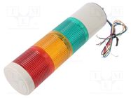 Signaller: signalling column; LED; red/amber/green; 24VDC; IP65 